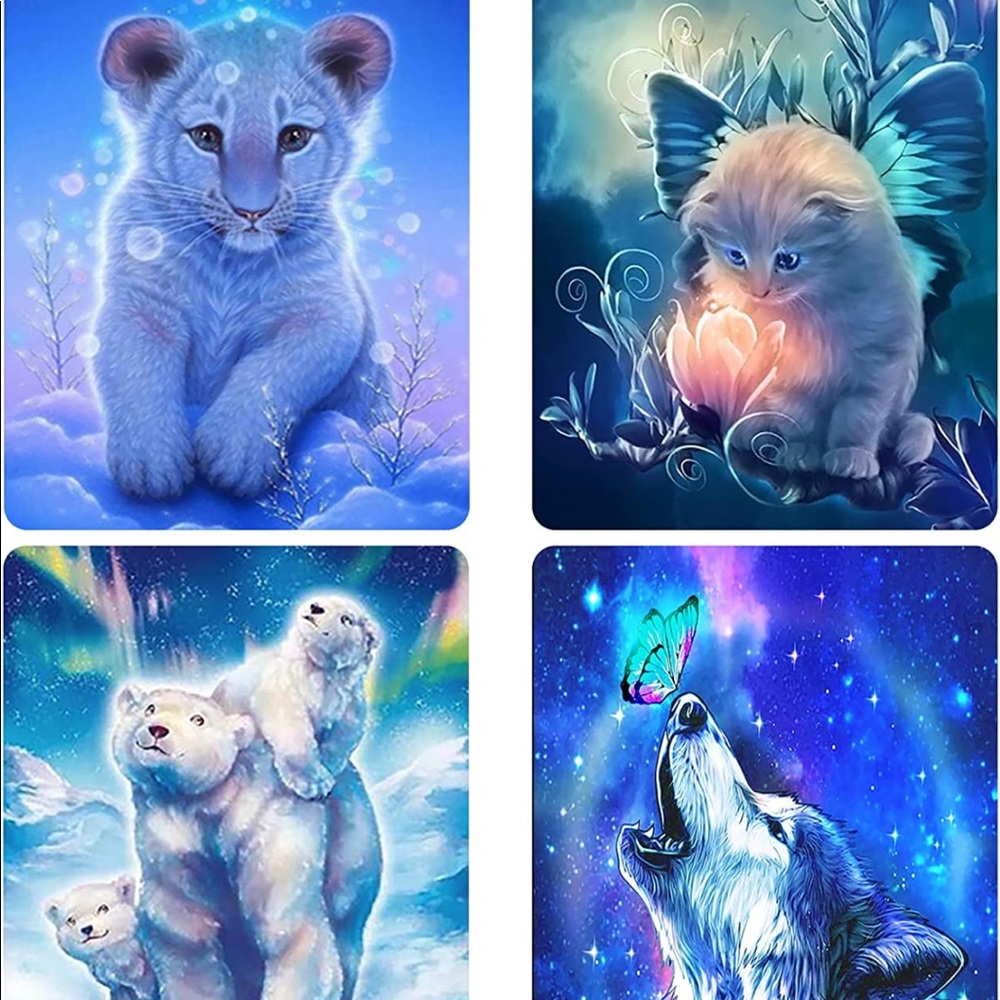 NWT Diamond Art 🖼️ Kit 4 Poster Pack